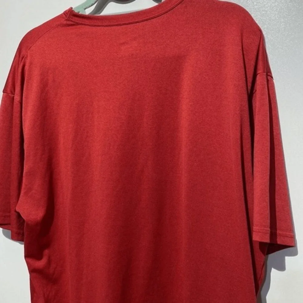 Nike Men's Red Fit Dry Crew Neck Short Sleeve Athletic T-Shirt Size Extra Large